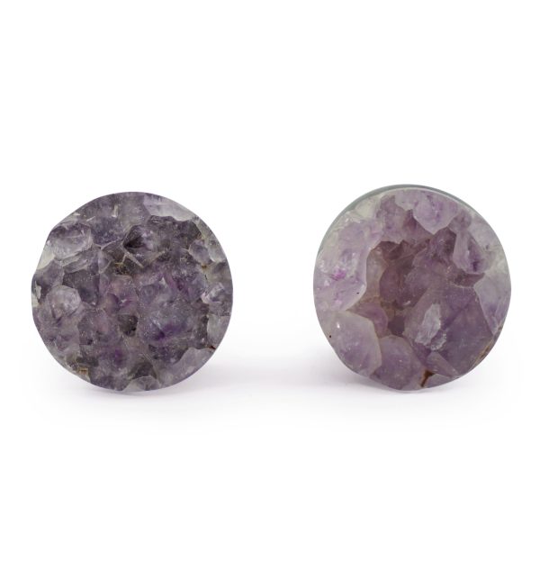 Raw Amethyst Plugs 9 16  (14mm) Version 8 For Sale - Image 2