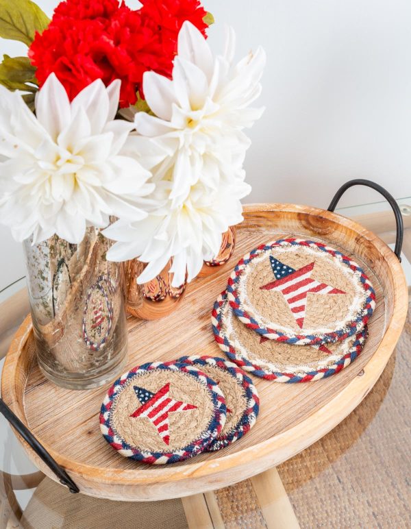 IC-618 Primitive American Star Coaster For Sale - Image 4