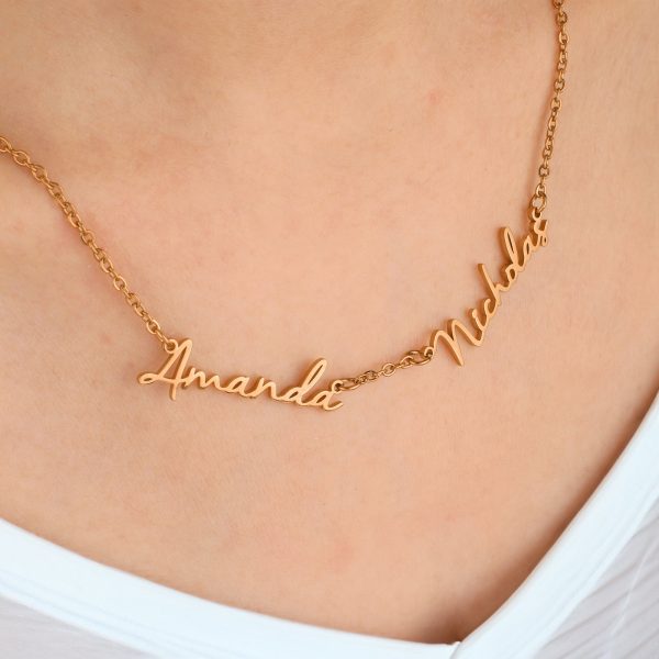 Fairy Multiple Name Necklace | Add Up to 4 Names Cheap - Image 4