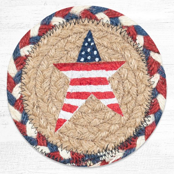 IC-618 Primitive American Star Coaster For Sale