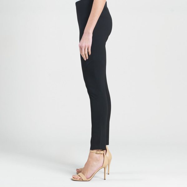 Ponte Knit - Slim Rider Pant - Black Online Sale - Image 3