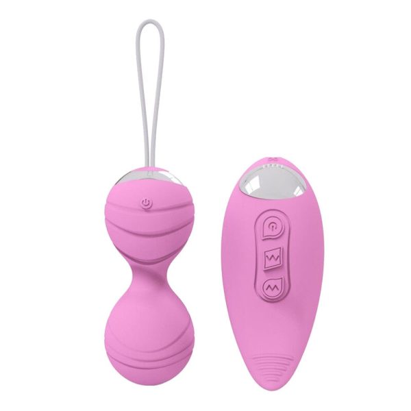10-speed Rechargeable Vibrating Kegel Balls 2pcs Set| | on Sale - Image 3