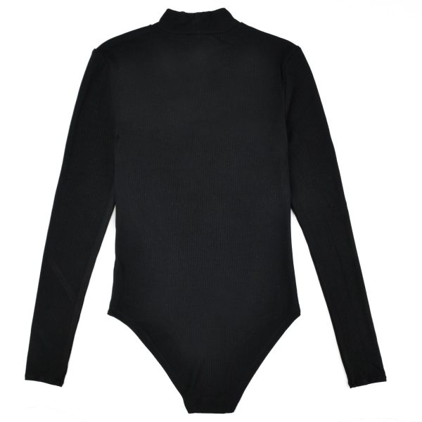 Soft Rib Mock Neck Bodysuit Hot on Sale - Image 3