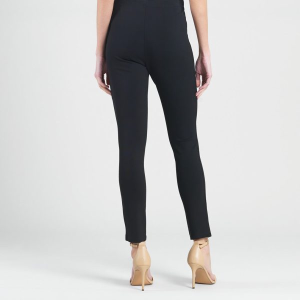 Ponte Knit - Slim Rider Pant - Black Online Sale - Image 4