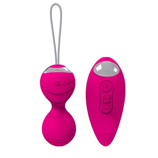 10-speed Rechargeable Vibrating Kegel Balls 2pcs Set| | on Sale - Image 2