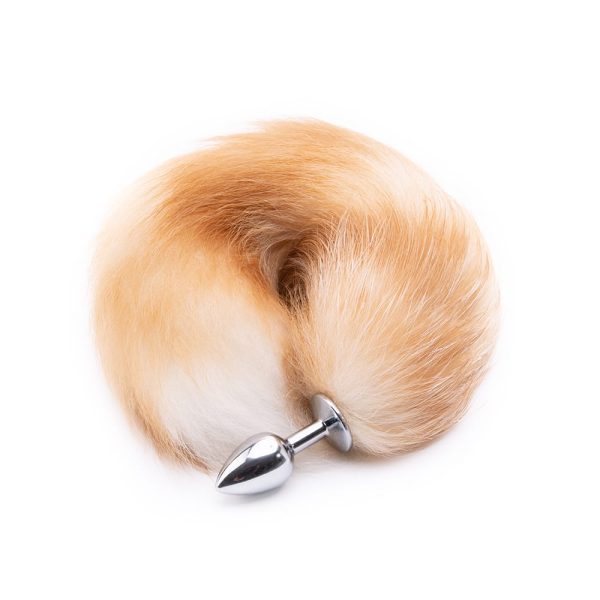 16  - 17  Light Brown Fox Tail Metal Hot on Sale