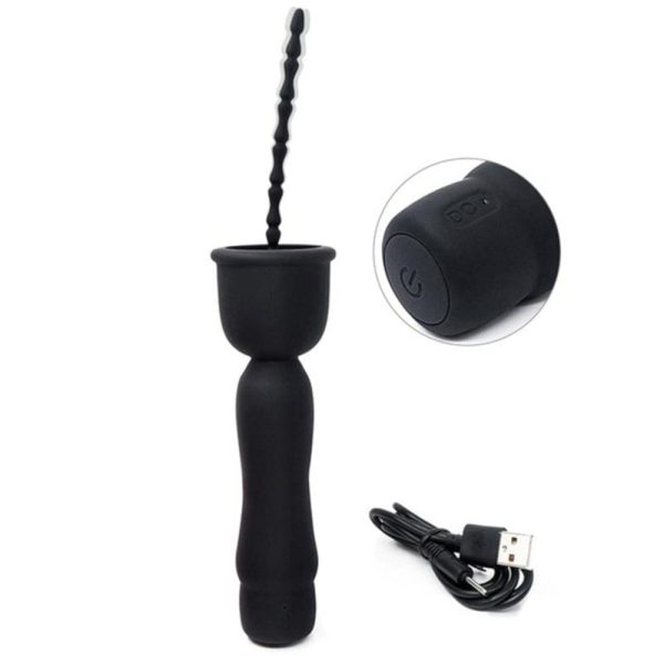 16-Speed Rotating Vibration Penis or Urethral Plug For Sale - Image 4