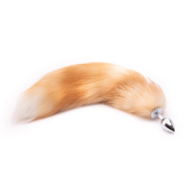 16  - 17  Light Brown Fox Tail Metal Hot on Sale - Image 2