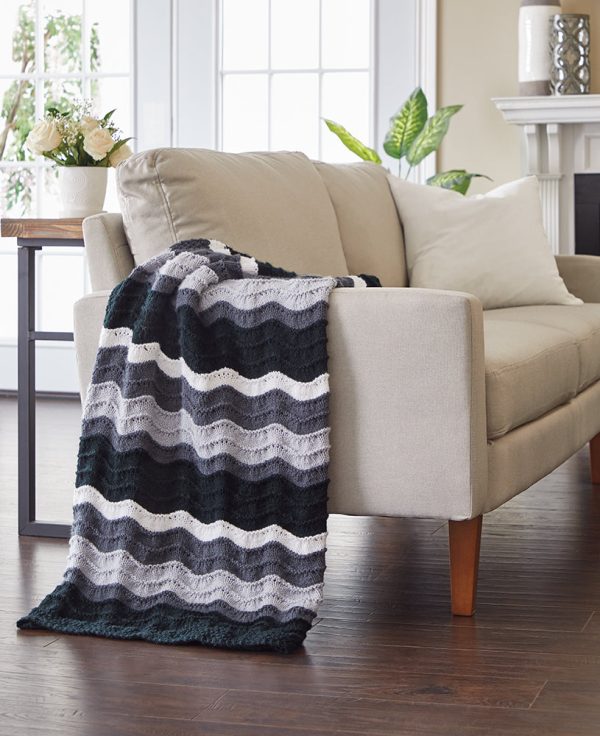 Soft Waves Throw Pattern For Sale
