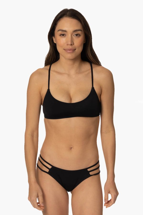 Cloud Break Bikini Bottom - Black Cheap